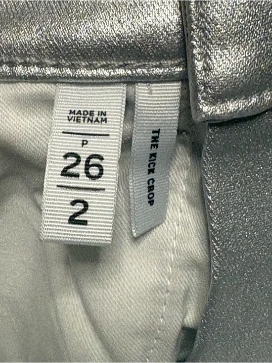 LOFT Metallic Silver Slim Jeans - Picture 9 of 12